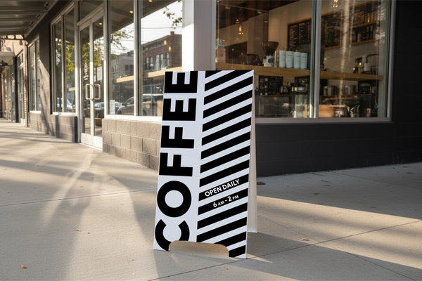 How Sidewalk Signs Increase Foot Traffic for Coffee Shops