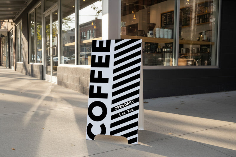 How Sidewalk Signs Increase Foot Traffic for Coffee Shops
