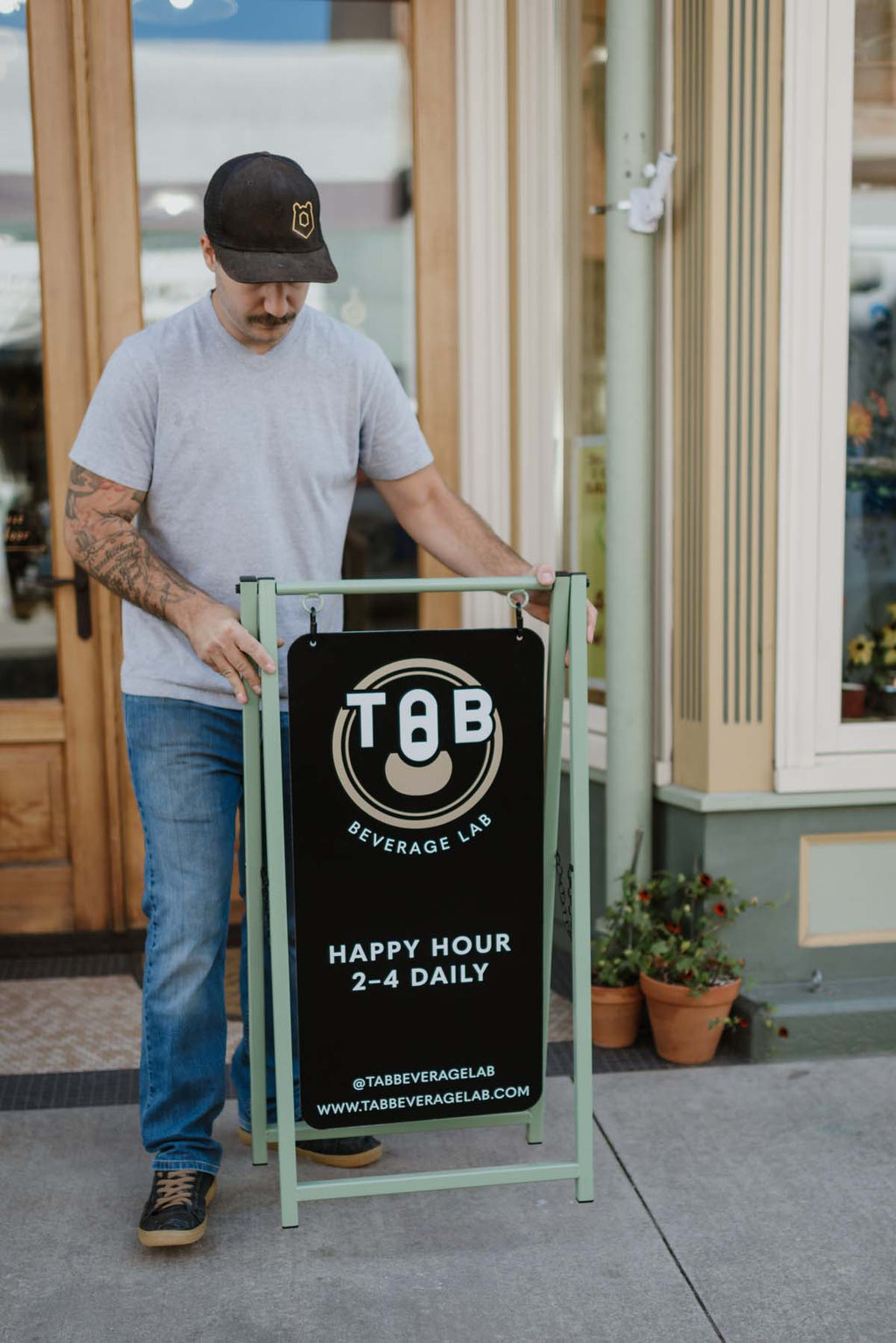 Tall Panel A-Frame Sidewalk Sign