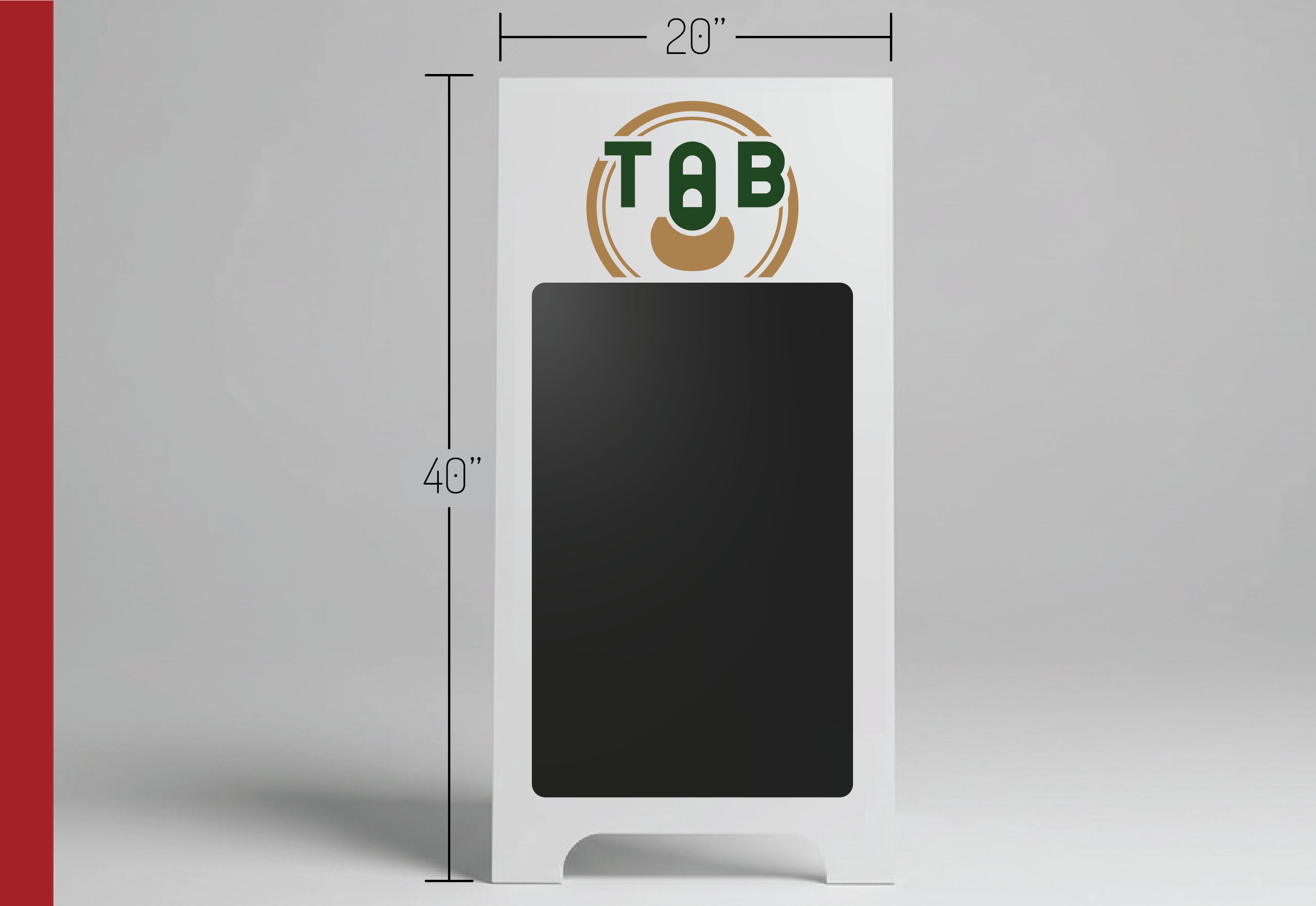 Writeable Magnetic Sidewalk Sign