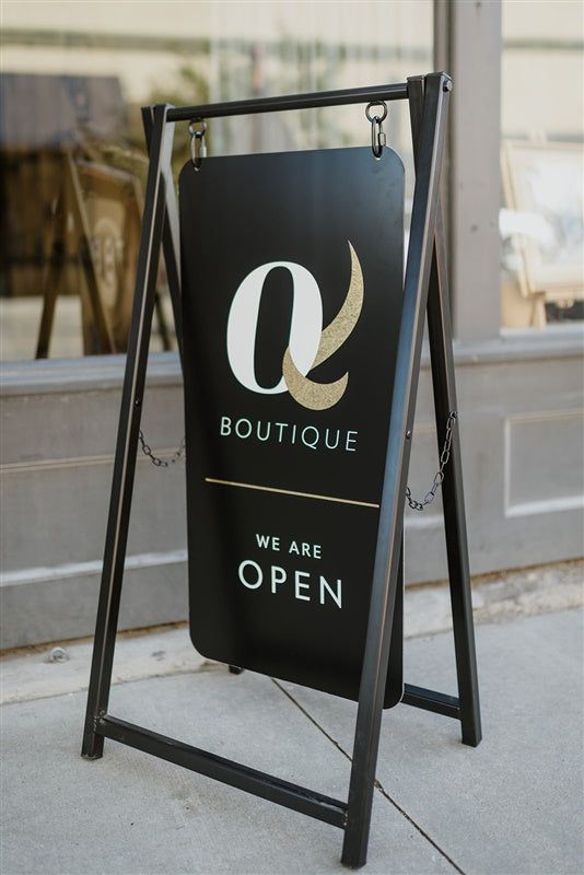 A-Frame Sign | Black Sidewalk Sign